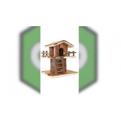 Jednoposchodový domček pre škrečka 21 cm drevený